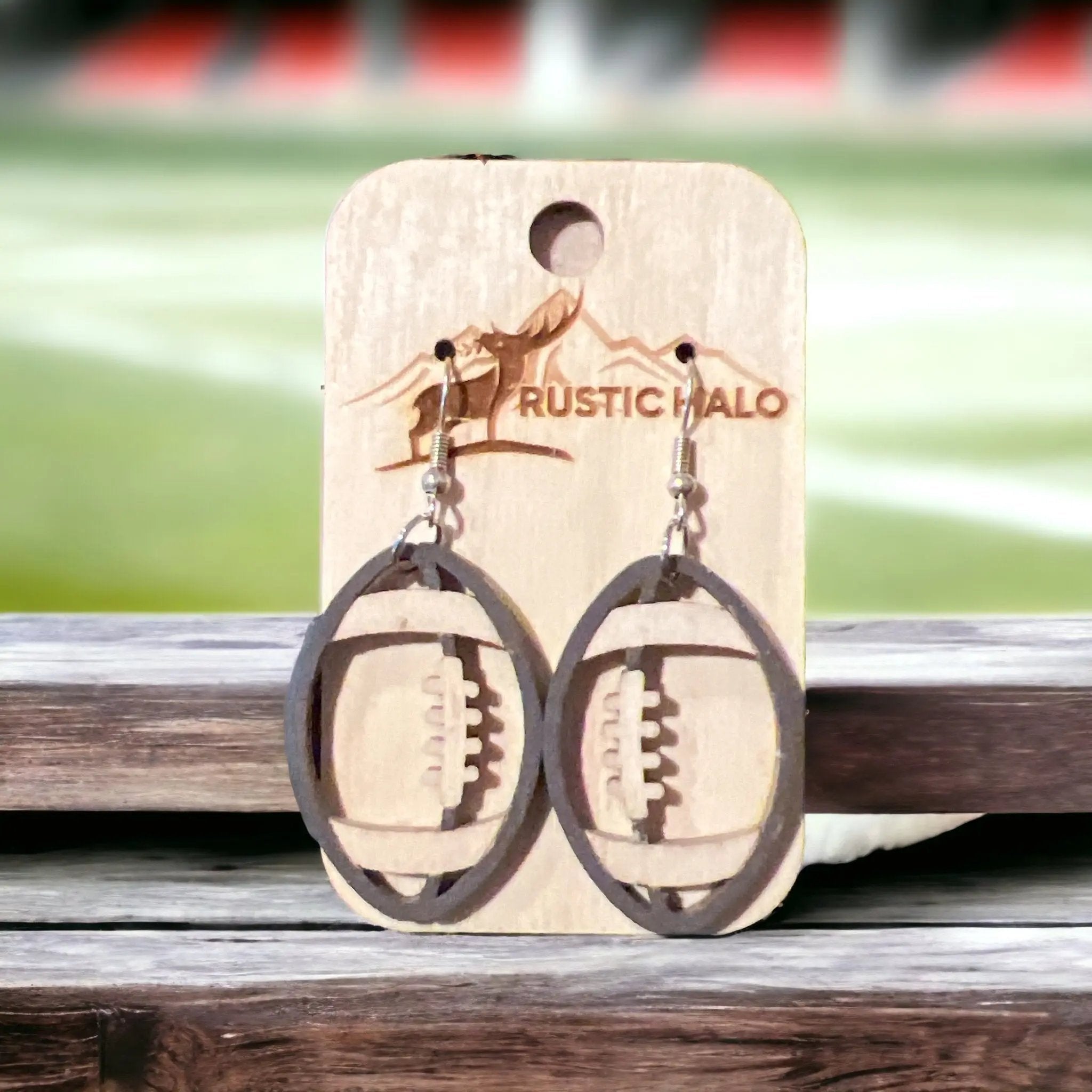 Superfan Football Earrings - Rustic Halo