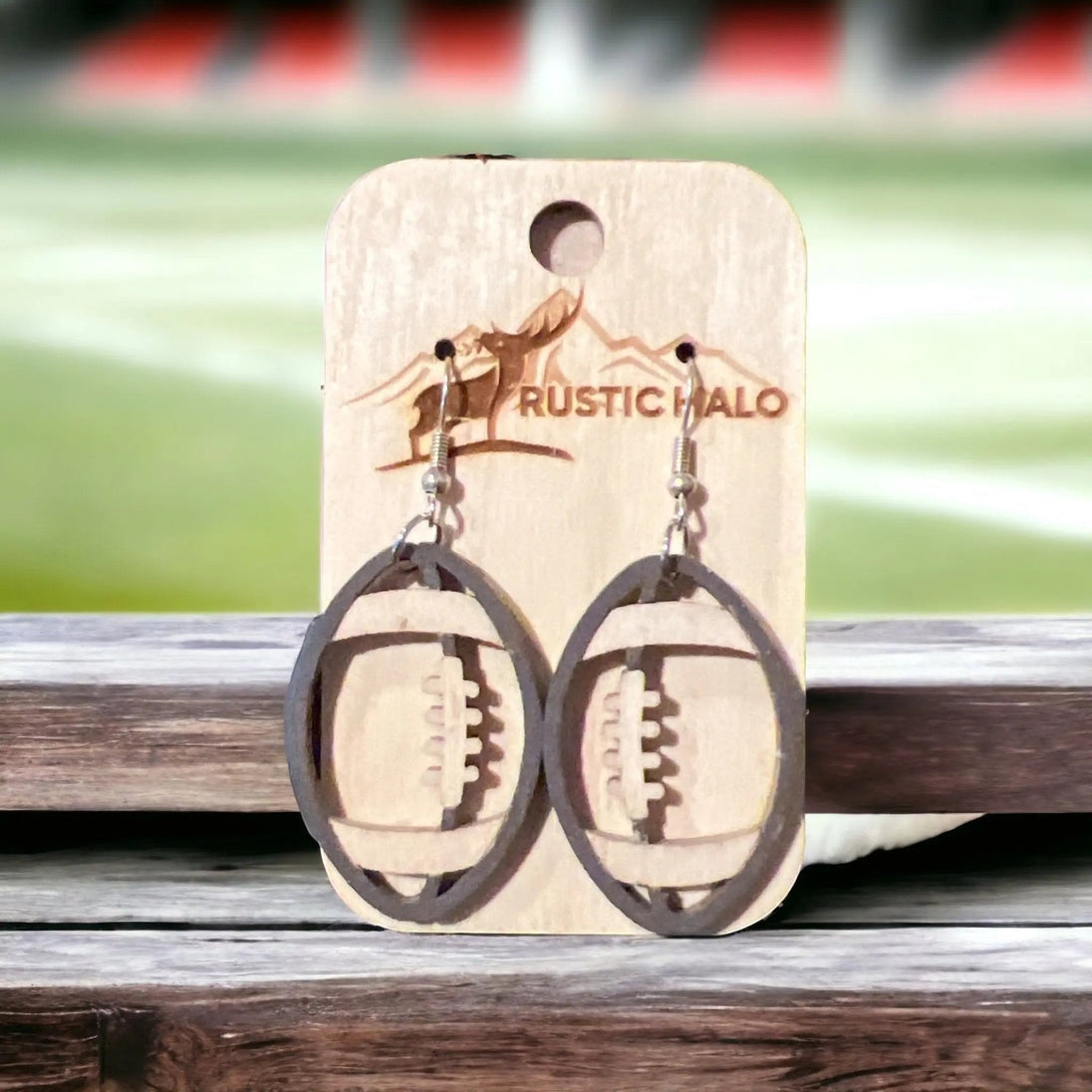 Superfan Football Earrings - Rustic Halo