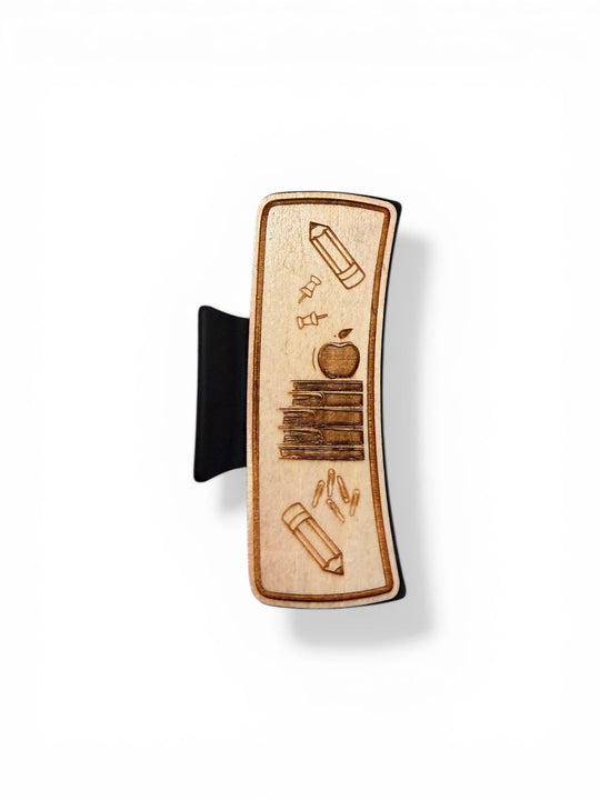 Teacher Hair Claw - Rustic Halo