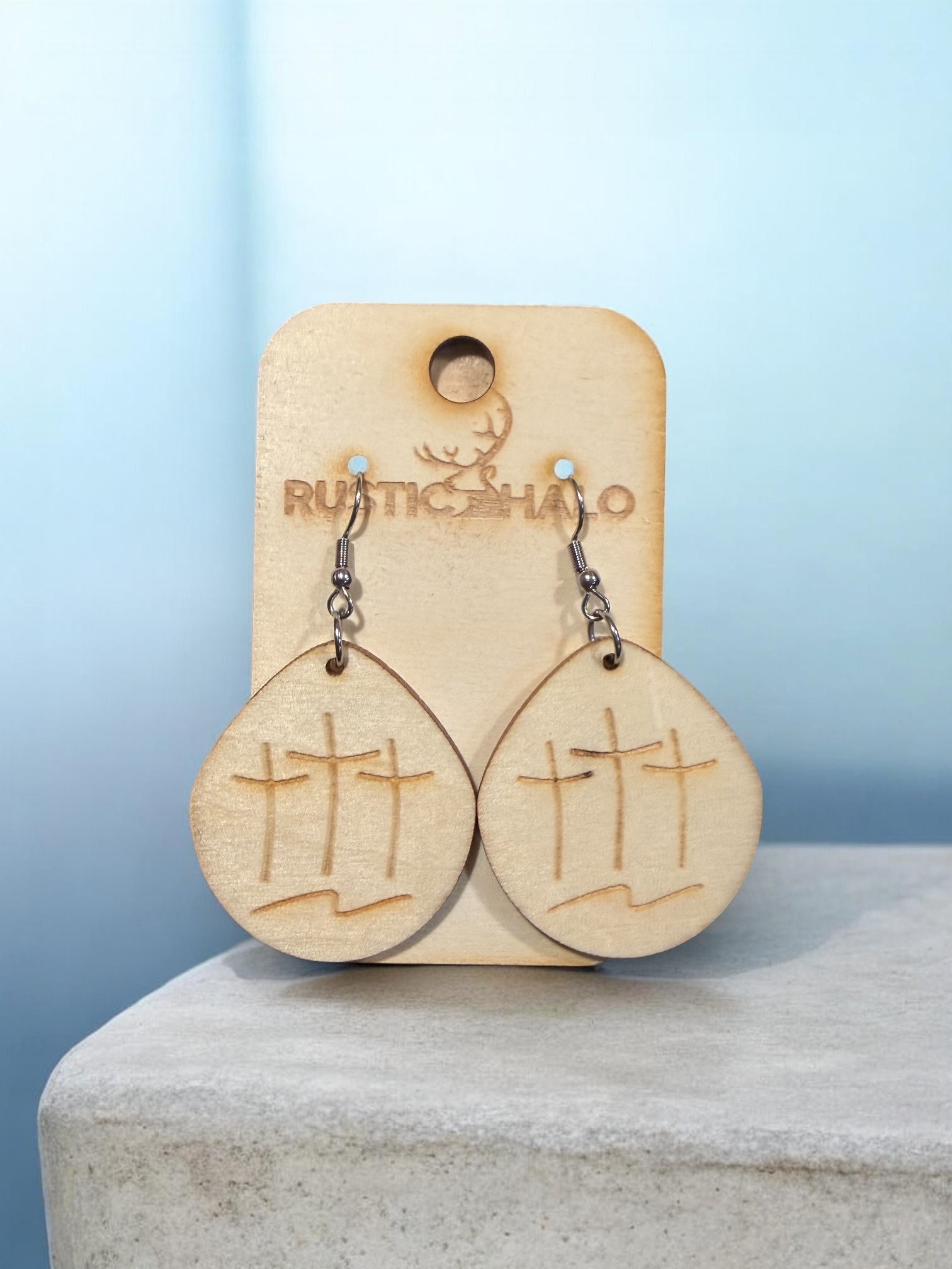 Three Crosses - Rustic Halo