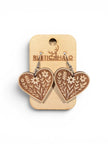 Wildflower Hearts Dangle Earrings - Rustic Halo