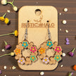 Wildflower Loop Dangle Earrings - Rustic Halo